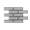Silver Ingot 9.625 in. x 11.75 in. Interlocking Glossy Glass Mosaic Tile (7.854 sq. ft./Case) by Jeffrey Court 2 Silver Ingot 9.625 in. x 11.75 in. Interlocking Glossy Glass Mosaic Tile (7.854 sq. ft./Case) by Jeffrey Court -Tile Elegant Shop silver jeffrey court glass tile 96782 64 1000