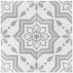 Sintra Silver Sky Encaustic 9 in. x 9 in. x 10mm Mate Porcelain Floor and Wall Tile (20 pieces / 10.65 sq. ft. / box) by Ivy Hill Tile 17 Sintra Silver Sky Encaustic 9 in. x 9 in. x 10mm Mate Porcelain Floor and Wall Tile (20 pieces / 10.65 sq. ft. / box) by Ivy Hill Tile -Tile Elegant Shop silver sky ivy hill tile porcelain tile ext3rd101333 c3 1000