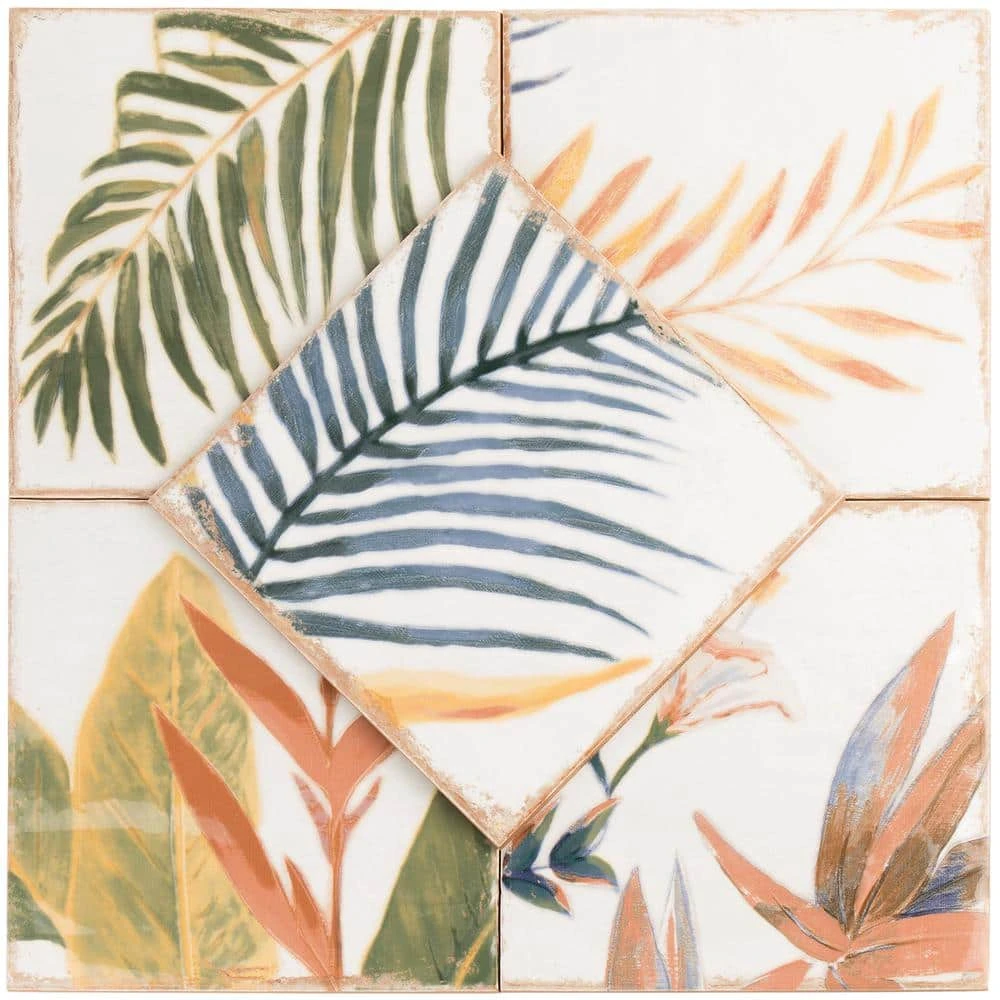 Angela Harris Sonata Decor 8 in. x 8 in. x 9mm Polished Ceramic Wall Tile (25 pieces / 10.76 sq. ft. / box) by Ivy Hill Tile 7 Angela Harris Sonata Decor 8 in. x 8 in. x 9mm Polished Ceramic Wall Tile (25 pieces / 10.76 sq. ft. / box) by Ivy Hill Tile - Image 5