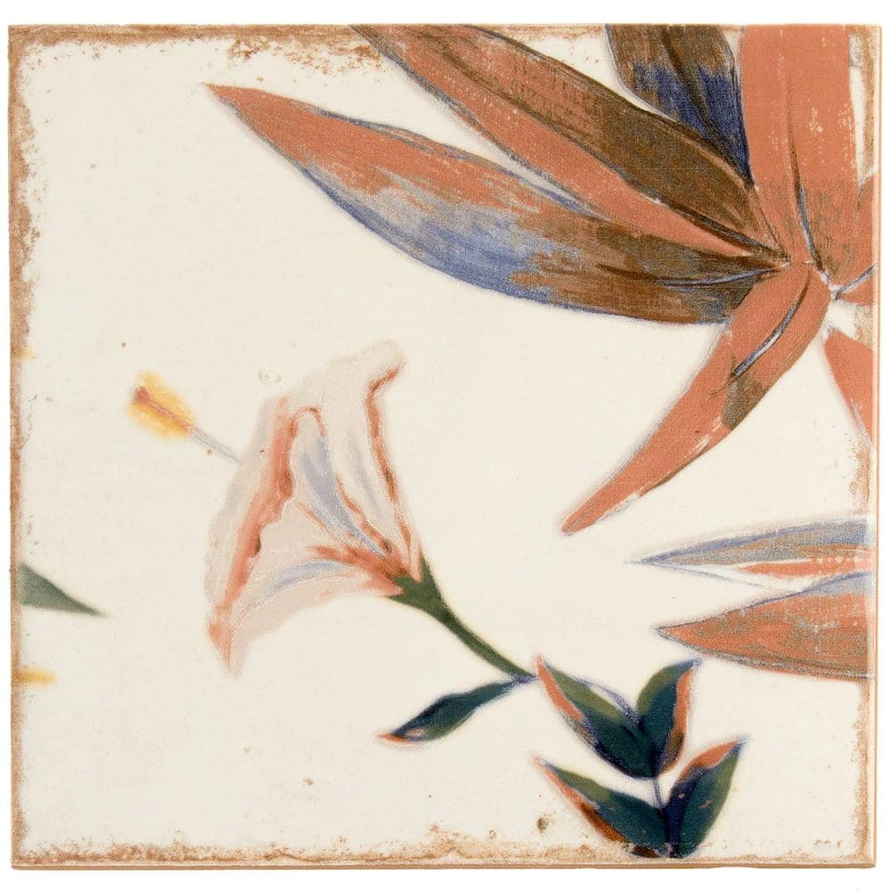 Angela Harris Sonata Decor 8 in. x 8 in. x 9mm Polished Ceramic Wall Tile (25 pieces / 10.76 sq. ft. / box) by Ivy Hill Tile 9 Angela Harris Sonata Decor 8 in. x 8 in. x 9mm Polished Ceramic Wall Tile (25 pieces / 10.76 sq. ft. / box) by Ivy Hill Tile - Image 7