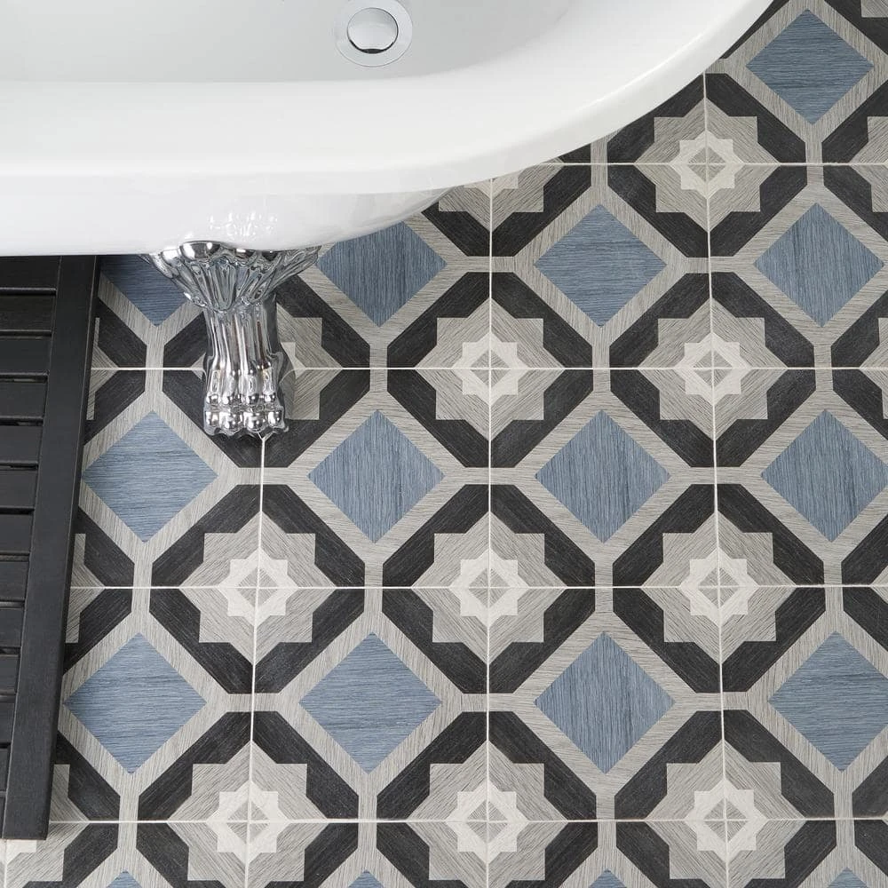 Castaic Starwood Blue 8 in. x 8 in. Matte Porcelain Floor and Wall Tile (12.91 sq. ft./Case) by Ivy Hill Tile 10 Castaic Starwood Blue 8 in. x 8 in. Matte Porcelain Floor and Wall Tile (12.91 sq. ft./Case) by Ivy Hill Tile - Image 8