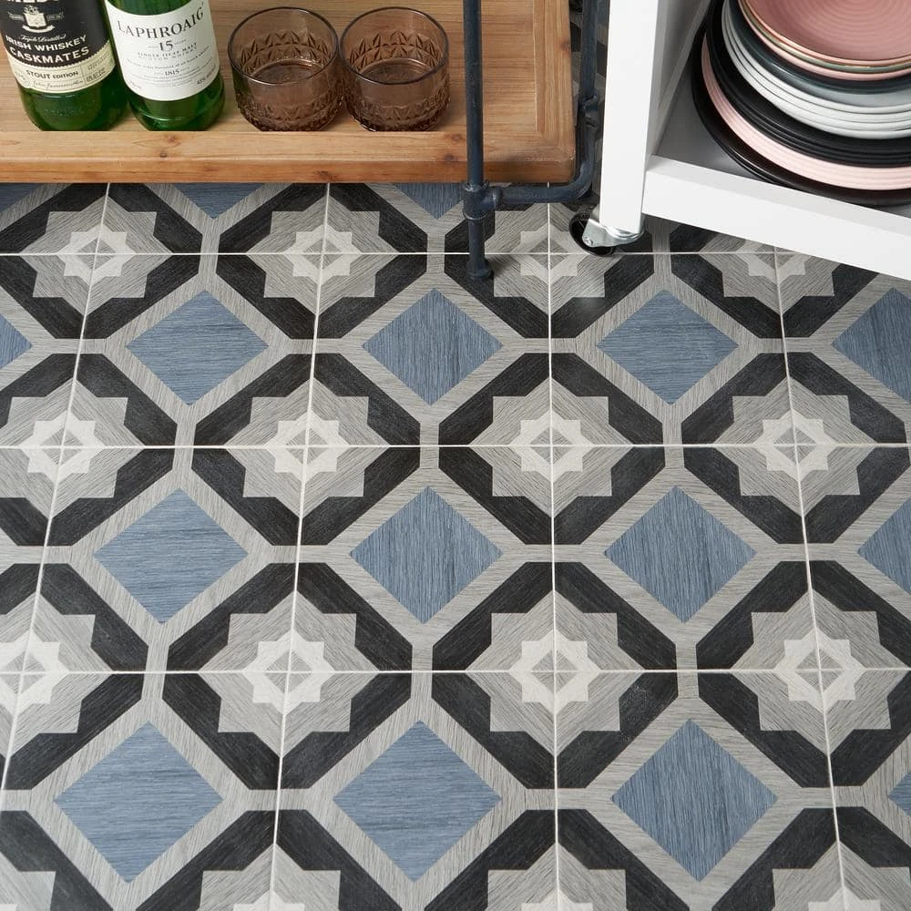 Castaic Starwood Blue 8 in. x 8 in. Matte Porcelain Floor and Wall Tile (12.91 sq. ft./Case) by Ivy Hill Tile 4 Castaic Starwood Blue 8 in. x 8 in. Matte Porcelain Floor and Wall Tile (12.91 sq. ft./Case) by Ivy Hill Tile - Image 2