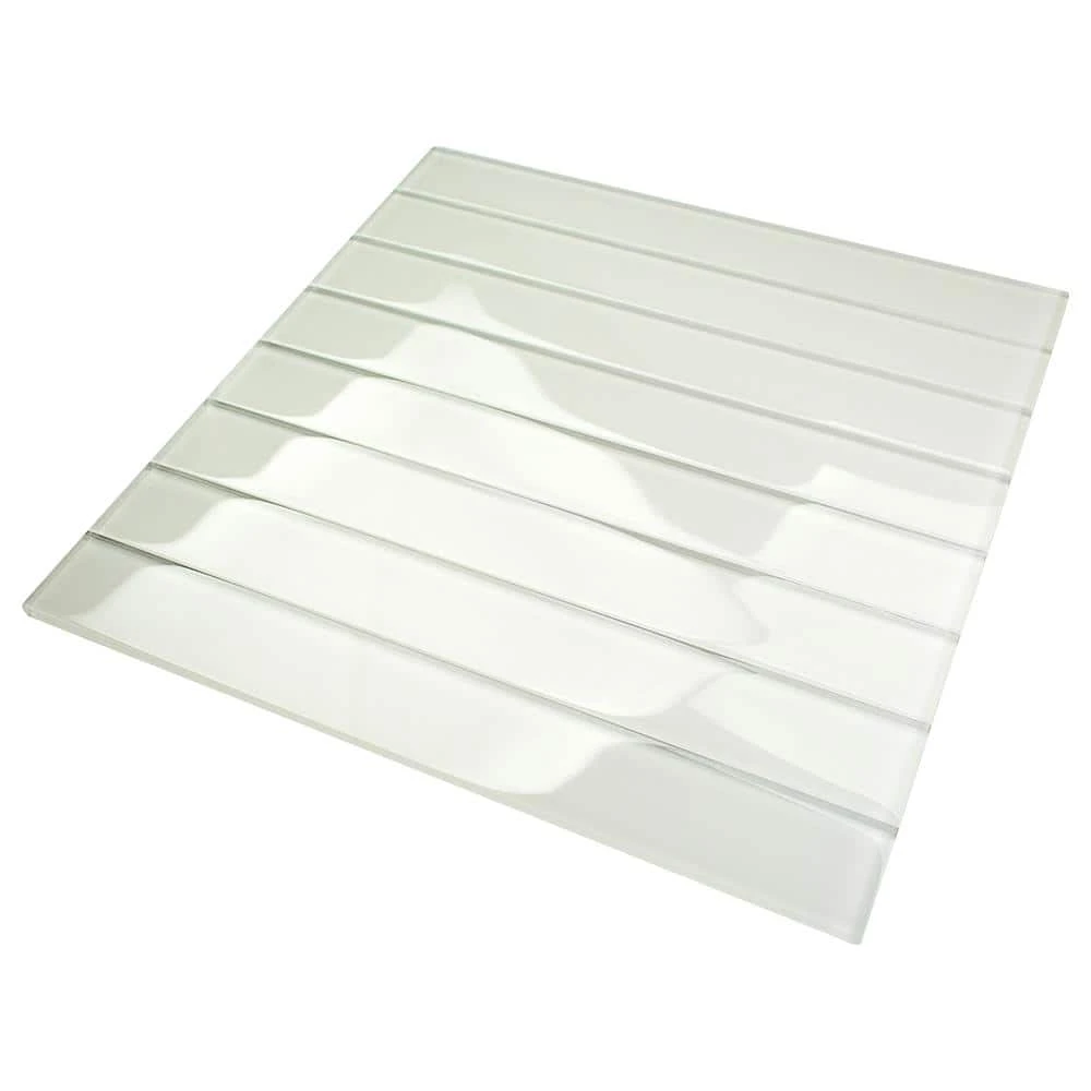 Contempo Vista Bright White 2 in. x 16 in. Polished Subway Glass Wall Tile by Ivy Hill Tile 10 Contempo Vista Bright White 2 in. x 16 in. Polished Subway Glass Wall Tile by Ivy Hill Tile - Image 8