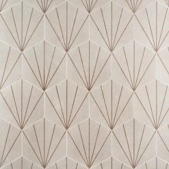 Klyda Beams Taupe 12.6 in. x 14.5 in. Matte Hexagon Porcelain Floor and Wall Tile (10.51 sq. ft. / Case) by Ivy Hill Tile