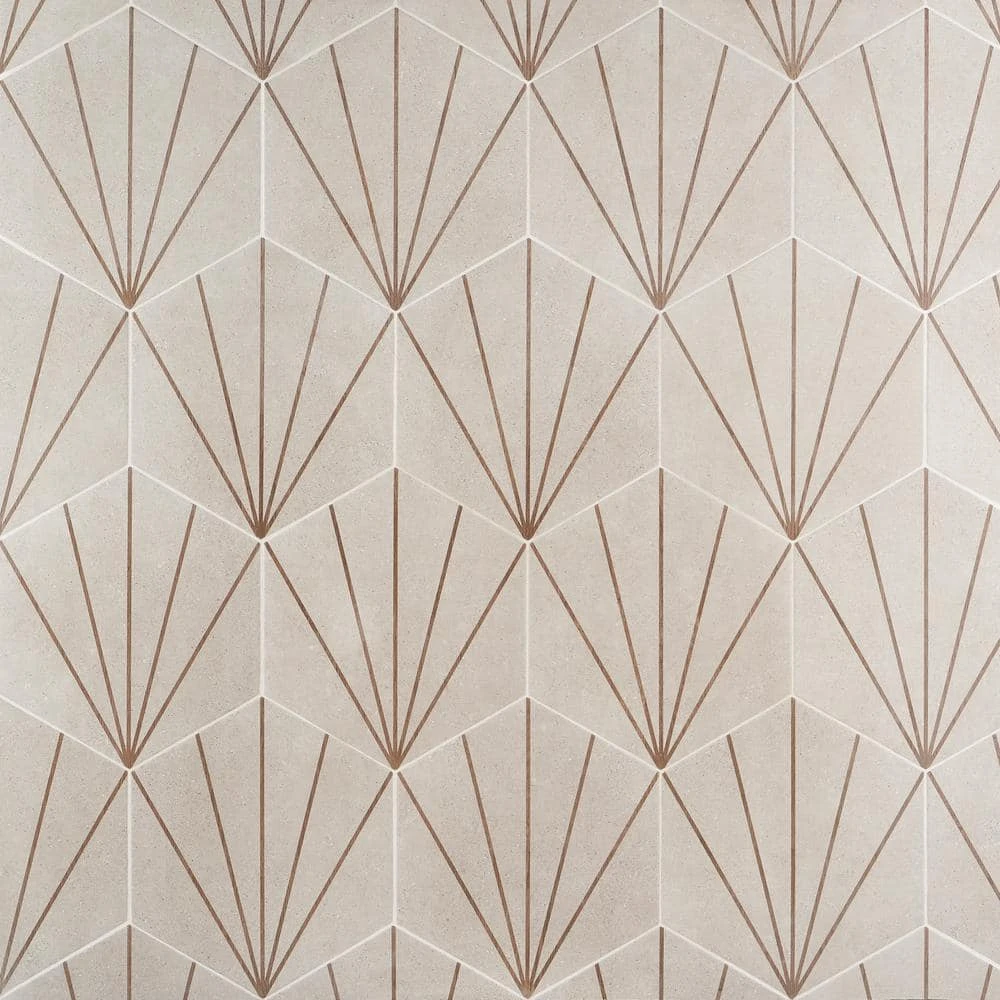 Klyda Beams Taupe 12.6 in. x 14.5 in. Matte Hexagon Porcelain Floor and Wall Tile (10.51 sq. ft. / Case) by Ivy Hill Tile 3 Klyda Beams Taupe 12.6 in. x 14.5 in. Matte Hexagon Porcelain Floor and Wall Tile (10.51 sq. ft. / Case) by Ivy Hill Tile