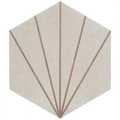 Klyda Beams Taupe 12.6 in. x 14.5 in. Matte Hexagon Porcelain Floor and Wall Tile (10.51 sq. ft. / Case) by Ivy Hill Tile 12 Klyda Beams Taupe 12.6 in. x 14.5 in. Matte Hexagon Porcelain Floor and Wall Tile (10.51 sq. ft. / Case) by Ivy Hill Tile -Tile Elegant Shop taupe ivy hill tile porcelain tile ext3rd106093 c3 1000