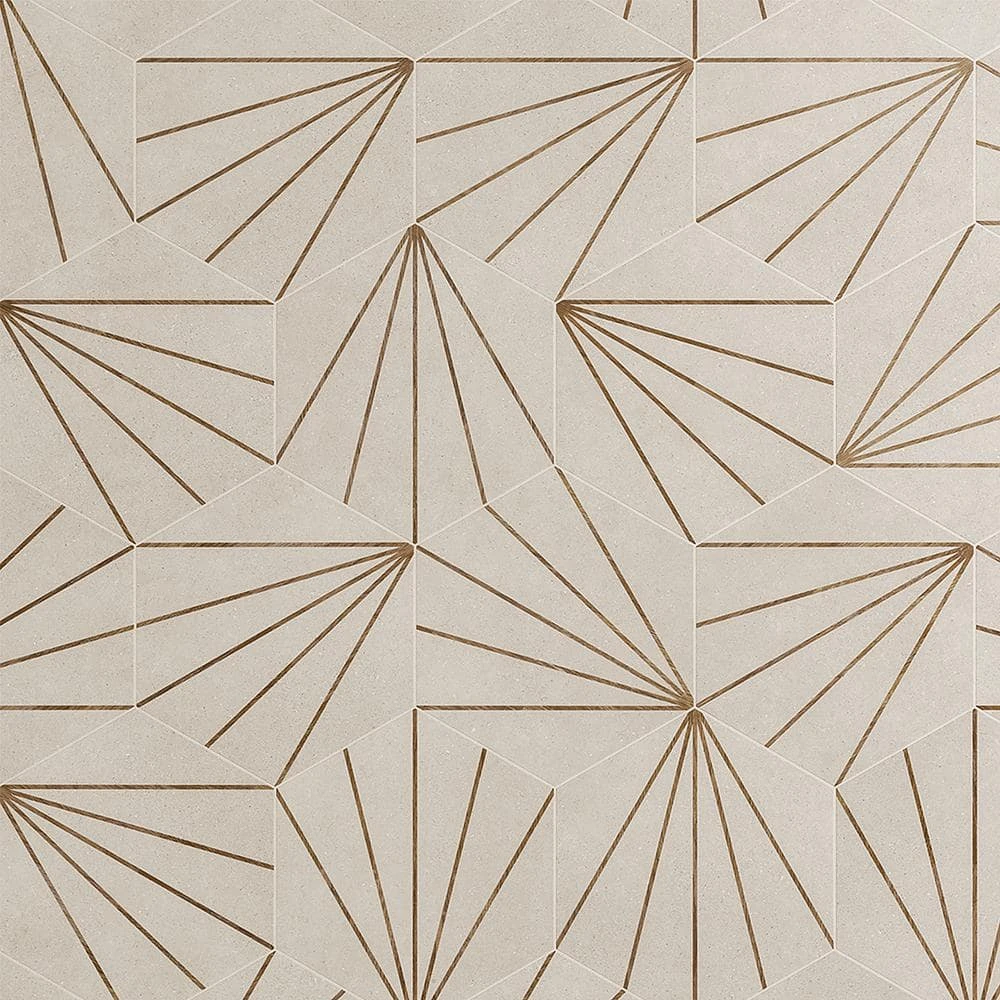 Klyda Beams Taupe 12.6 in. x 14.5 in. Matte Hexagon Porcelain Floor and Wall Tile (10.51 sq. ft. / Case) by Ivy Hill Tile 9 Klyda Beams Taupe 12.6 in. x 14.5 in. Matte Hexagon Porcelain Floor and Wall Tile (10.51 sq. ft. / Case) by Ivy Hill Tile - Image 7