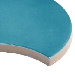 Beta Teal 2.44 in. x 5 in. Scallop Polished Ceramic Wall Tile (4.06 sq. ft./Case) by Ivy Hill Tile -Tile Elegant Shop teal ivy hill tile ceramic tile ext3rd105987 1f 1000