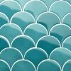Beta Teal 2.44 in. x 5 in. Scallop Polished Ceramic Wall Tile (4.06 sq. ft./Case) by Ivy Hill Tile 1 Beta Teal 2.44 in. x 5 in. Scallop Polished Ceramic Wall Tile (4.06 sq. ft./Case) by Ivy Hill Tile -Tile Elegant Shop teal ivy hill tile ceramic tile ext3rd105987 64 1000