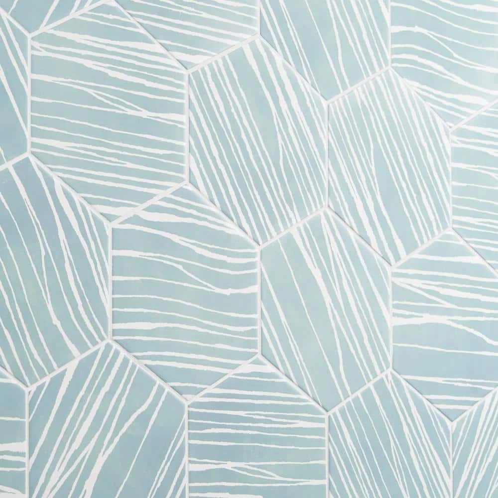 Eclipse Zen Turquoise 7.79 in. x 8.98 in. Matte Porcelain Floor and Wall Tile (6.03 sq. ft./Case) by Ivy Hill Tile 5 Eclipse Zen Turquoise 7.79 in. x 8.98 in. Matte Porcelain Floor and Wall Tile (6.03 sq. ft./Case) by Ivy Hill Tile - Image 3