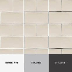 Catalina Vanilla 3 in. x 6 in. Polished Ceramic Subway Wall Tile (5.38 sq. ft./case) by Ivy Hill Tile 14 Catalina Vanilla 3 in. x 6 in. Polished Ceramic Subway Wall Tile (5.38 sq. ft./case) by Ivy Hill Tile -Tile Elegant Shop vanilla ivy hill tile ceramic tile ext3rd101720 1d 1000