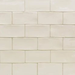 Catalina Vanilla 3 in. x 6 in. Polished Ceramic Subway Wall Tile (5.38 sq. ft./case) by Ivy Hill Tile