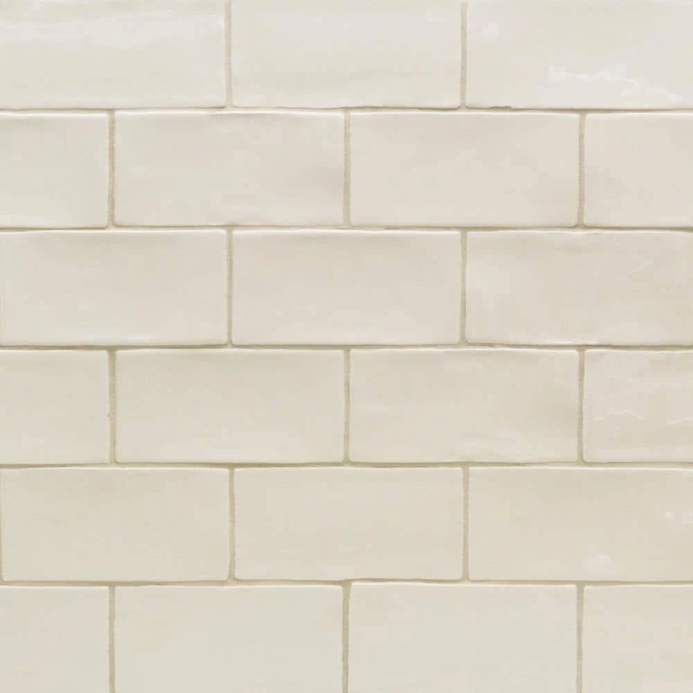 Catalina Vanilla 3 in. x 6 in. Polished Ceramic Subway Wall Tile (5.38 sq. ft./case) by Ivy Hill Tile 3 Catalina Vanilla 3 in. x 6 in. Polished Ceramic Subway Wall Tile (5.38 sq. ft./case) by Ivy Hill Tile