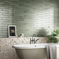 Tint Verde 2.95 in. x 15.74 in. Polished Porcelain Wall Tile (14.2 sq. ft./Case) by Ivy Hill Tile 17 Tint Verde 2.95 in. x 15.74 in. Polished Porcelain Wall Tile (14.2 sq. ft./Case) by Ivy Hill Tile -Tile Elegant Shop verde ivy hill tile porcelain tile ext3rd106820 76 1000