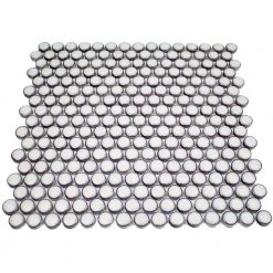 Bliss Edged Penny Vintage White 11.49 in. x 12.32 in. Polished Ceramic Floor and Wall Mosaic Tile (0.98 Sq. Ft./Each) by Ivy Hill Tile 12 Bliss Edged Penny Vintage White 11.49 in. x 12.32 in. Polished Ceramic Floor and Wall Mosaic Tile (0.98 Sq. Ft./Each) by Ivy Hill Tile -Tile Elegant Shop vintage white ivy hill tile ceramic tile ext3rd104458 4f 1000