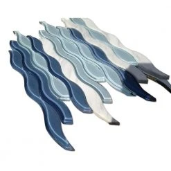 Flow Wave 12 in. x 11-1/2 in. Glass and Marble Mosaic Tile by Ivy Hill Tile 11 Flow Wave 12 in. x 11-1/2 in. Glass and Marble Mosaic Tile by Ivy Hill Tile -Tile Elegant Shop wave ivy hill tile glass tile ext3rd104811 1f 1000