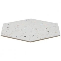 Malati White Confetti 12.5 in. x 14.5 in. Matte Porcelain Hexagon Floor and Wall Tile (10.51 sq. ft./Case) by Ivy Hill Tile 15 Malati White Confetti 12.5 in. x 14.5 in. Matte Porcelain Hexagon Floor and Wall Tile (10.51 sq. ft./Case) by Ivy Hill Tile -Tile Elegant Shop white confetti ivy hill tile porcelain tile ext3rd105939 1f 1000
