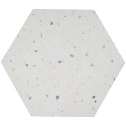 Malati White Confetti 12.5 in. x 14.5 in. Matte Porcelain Hexagon Floor and Wall Tile (10.51 sq. ft./Case) by Ivy Hill Tile 14 Malati White Confetti 12.5 in. x 14.5 in. Matte Porcelain Hexagon Floor and Wall Tile (10.51 sq. ft./Case) by Ivy Hill Tile -Tile Elegant Shop white confetti ivy hill tile porcelain tile ext3rd105939 4f 1000