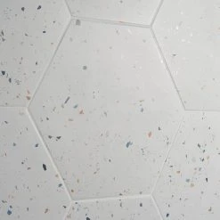 Malati White Confetti 12.5 in. x 14.5 in. Matte Porcelain Hexagon Floor and Wall Tile (10.51 sq. ft./Case) by Ivy Hill Tile 18 Malati White Confetti 12.5 in. x 14.5 in. Matte Porcelain Hexagon Floor and Wall Tile (10.51 sq. ft./Case) by Ivy Hill Tile -Tile Elegant Shop white confetti ivy hill tile porcelain tile ext3rd105939 76 1000