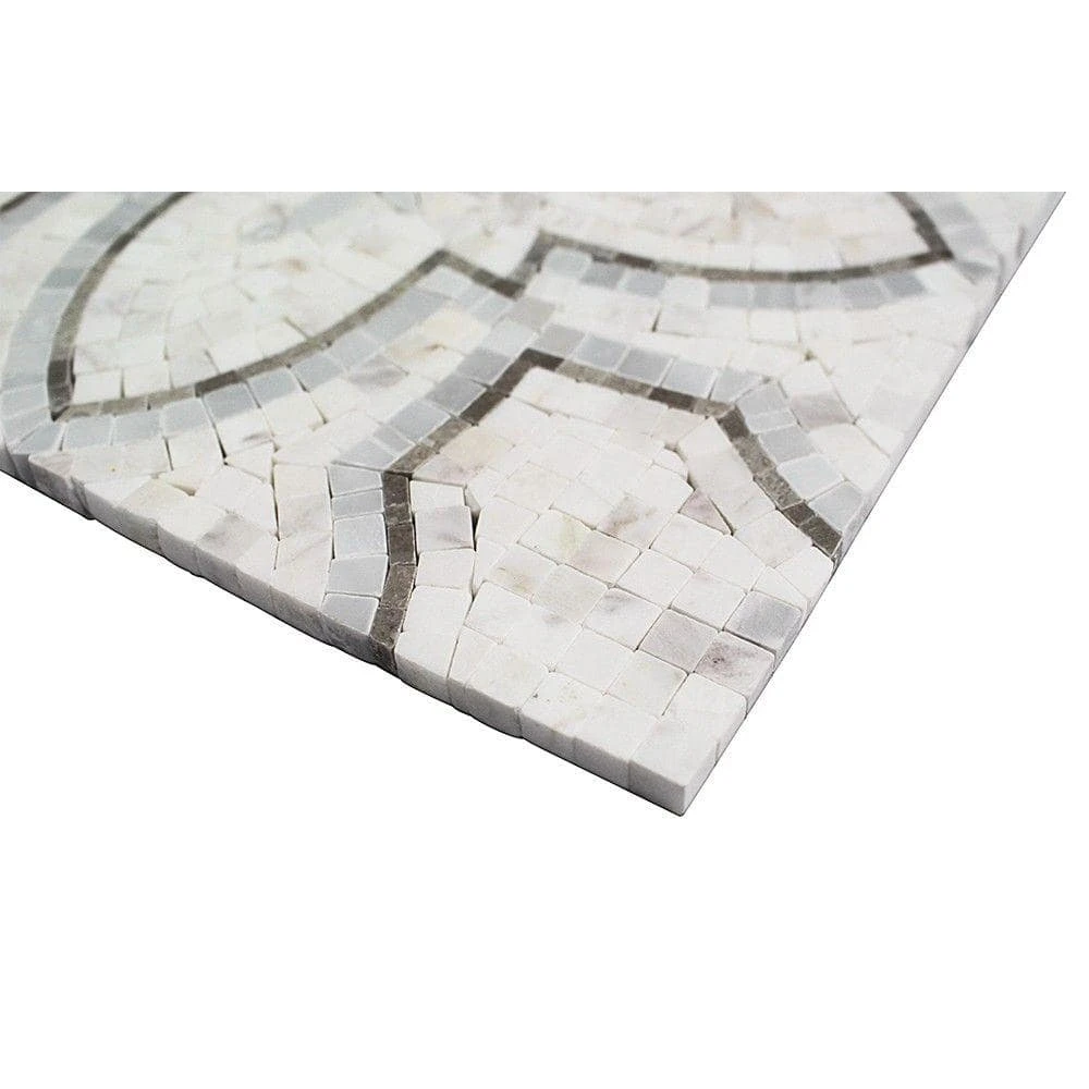 Garden White Gray 12 in. x 12 in. x 10 mm Marble Mosaic Tile by Ivy Hill Tile 11 Garden White Gray 12 in. x 12 in. x 10 mm Marble Mosaic Tile by Ivy Hill Tile - Image 9