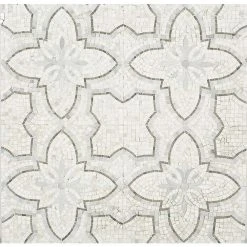 Garden White Gray 12 in. x 12 in. x 10 mm Marble Mosaic Tile by Ivy Hill Tile 13 Garden White Gray 12 in. x 12 in. x 10 mm Marble Mosaic Tile by Ivy Hill Tile -Tile Elegant Shop white gray ivy hill tile marble tile ext3rd101216 a0 1000