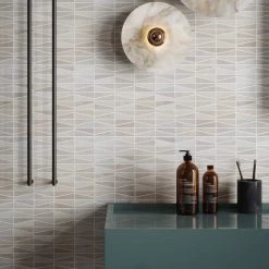 Meander White/Grey 10.625 in. x 12 in. Interlocking Honed Marble Wall and Floor Mosaic Tile (0.885 sq. ft./Each) by Jeffrey Court 12 Meander White/Grey 10.625 in. x 12 in. Interlocking Honed Marble Wall and Floor Mosaic Tile (0.885 sq. ft./Each) by Jeffrey Court -Tile Elegant Shop white gray jeffrey court marble tile 13016 a0 1000