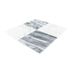 Checkmate White/Grey 11.875 in. x 11.875 in. Square Honed Carrara/Bardiglio Marble Mosaic Tile (9.79 sq. ft./Case) by Jeffrey Court 11 Checkmate White/Grey 11.875 in. x 11.875 in. Square Honed Carrara/Bardiglio Marble Mosaic Tile (9.79 sq. ft./Case) by Jeffrey Court -Tile Elegant Shop white grey jeffrey court marble tile 13028 40 1000