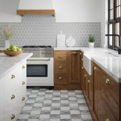Checkmate White/Grey 11.875 in. x 11.875 in. Square Honed Carrara/Bardiglio Marble Mosaic Tile (9.79 sq. ft./Case) by Jeffrey Court 14 Checkmate White/Grey 11.875 in. x 11.875 in. Square Honed Carrara/Bardiglio Marble Mosaic Tile (9.79 sq. ft./Case) by Jeffrey Court -Tile Elegant Shop white grey jeffrey court marble tile 13028 c3 1000