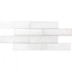 Moze White 3 in. x 12 in. 9 mm Ceramic Wall Tile (22-Piece) (5.38 sq. ft./ Box) by Ivy Hill Tile 19 Moze White 3 in. x 12 in. 9 mm Ceramic Wall Tile (22-Piece) (5.38 sq. ft./ Box) by Ivy Hill Tile -Tile Elegant Shop white ivy hill tile ceramic tile ext3rd100051 76 1000