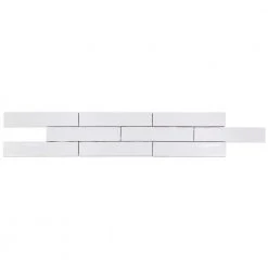 Newport White 2 in. x 10 in. x 11mm Polished Ceramic Subway Wall Tile (40 pieces / 5.38 sq. ft. / box) by Ivy Hill Tile 18 Newport White 2 in. x 10 in. x 11mm Polished Ceramic Subway Wall Tile (40 pieces / 5.38 sq. ft. / box) by Ivy Hill Tile -Tile Elegant Shop white ivy hill tile ceramic tile ext3rd100433 4f 1000