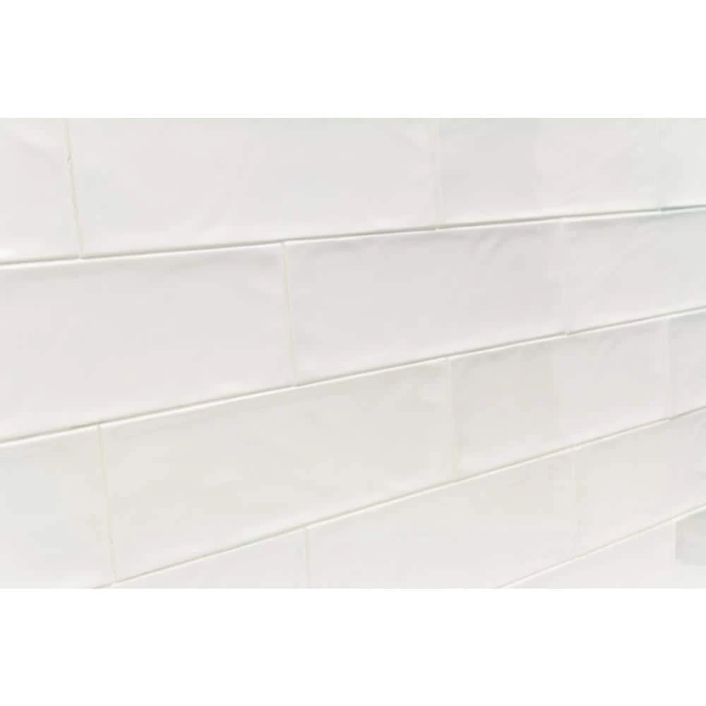 Pier White 4 in. x 12 in. 6 mm Polished Ceramic Subway Wall Tile (33-Piece) (10.76 sq. ft./Box) by Ivy Hill Tile 11 Pier White 4 in. x 12 in. 6 mm Polished Ceramic Subway Wall Tile (33-Piece) (10.76 sq. ft./Box) by Ivy Hill Tile - Image 9