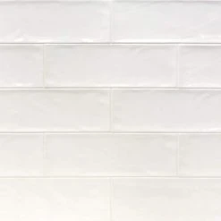 Pier White 4 in. x 12 in. 6 mm Polished Ceramic Subway Wall Tile (33-Piece) (10.76 sq. ft./Box) by Ivy Hill Tile
