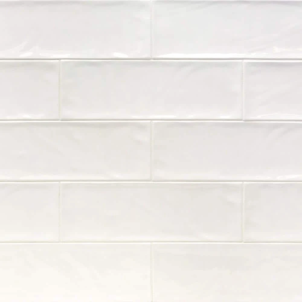 Pier White 4 in. x 12 in. 6 mm Polished Ceramic Subway Wall Tile (33-Piece) (10.76 sq. ft./Box) by Ivy Hill Tile 3 Pier White 4 in. x 12 in. 6 mm Polished Ceramic Subway Wall Tile (33-Piece) (10.76 sq. ft./Box) by Ivy Hill Tile