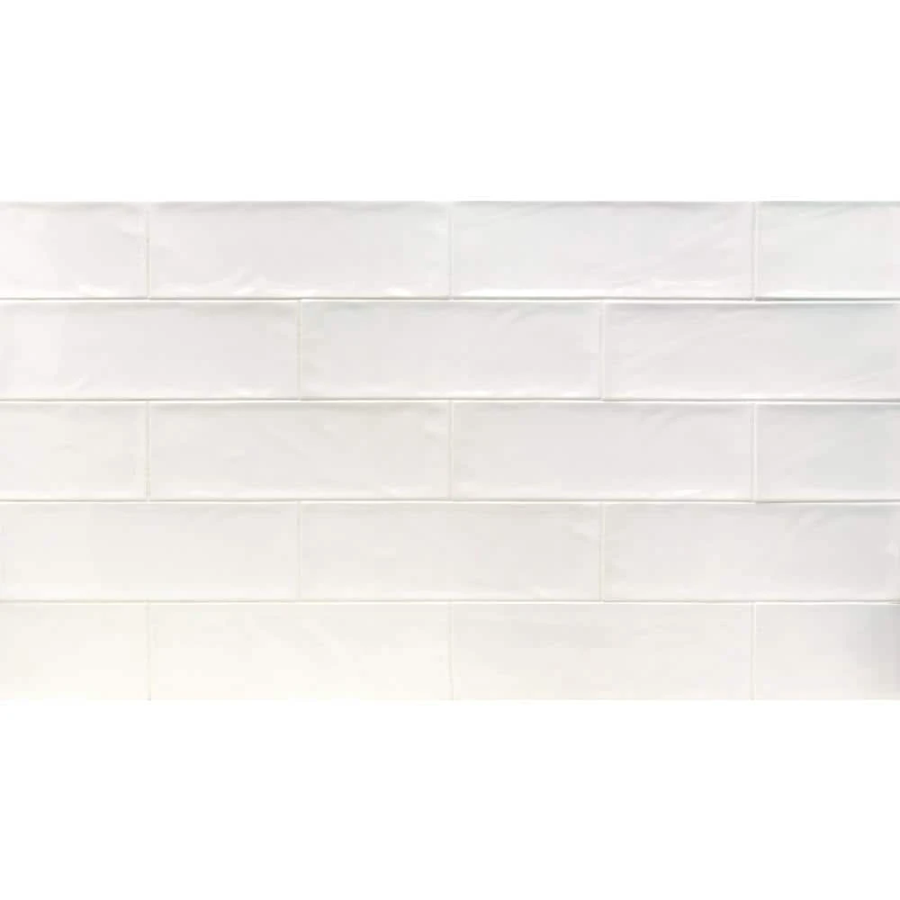 Pier White 4 in. x 12 in. 6 mm Polished Ceramic Subway Wall Tile (33-Piece) (10.76 sq. ft./Box) by Ivy Hill Tile 7 Pier White 4 in. x 12 in. 6 mm Polished Ceramic Subway Wall Tile (33-Piece) (10.76 sq. ft./Box) by Ivy Hill Tile - Image 5