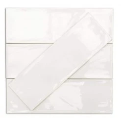 Pier White 4 in. x 12 in. 6 mm Polished Ceramic Subway Wall Tile (33-Piece) (10.76 sq. ft./Box) by Ivy Hill Tile 15 Pier White 4 in. x 12 in. 6 mm Polished Ceramic Subway Wall Tile (33-Piece) (10.76 sq. ft./Box) by Ivy Hill Tile -Tile Elegant Shop white ivy hill tile ceramic tile ext3rd100457 a0 1000