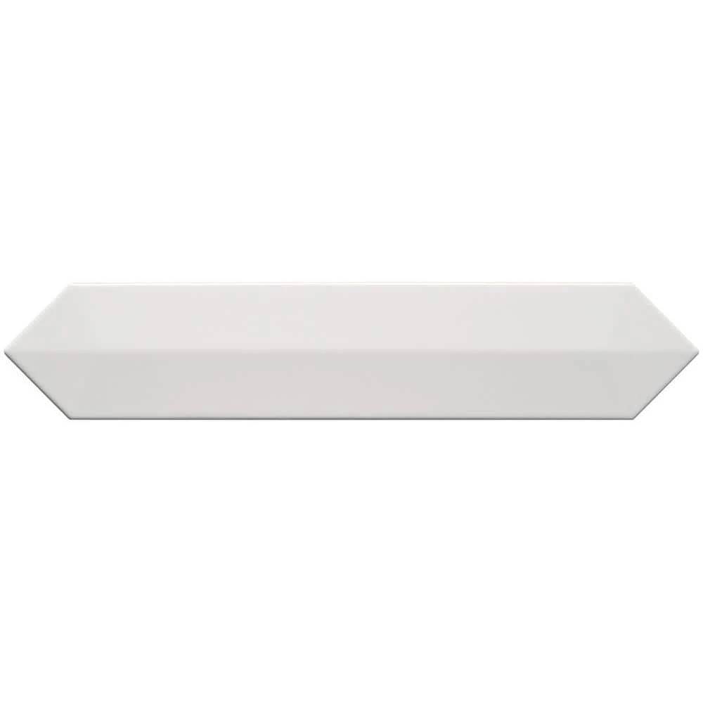Axis 3D 2.6 in. x 13 in. White Polished Picket Ceramic Wall Tile (9.04 sq. ft. / case) by Ivy Hill Tile 6 Axis 3D 2.6 in. x 13 in. White Polished Picket Ceramic Wall Tile (9.04 sq. ft. / case) by Ivy Hill Tile - Image 4