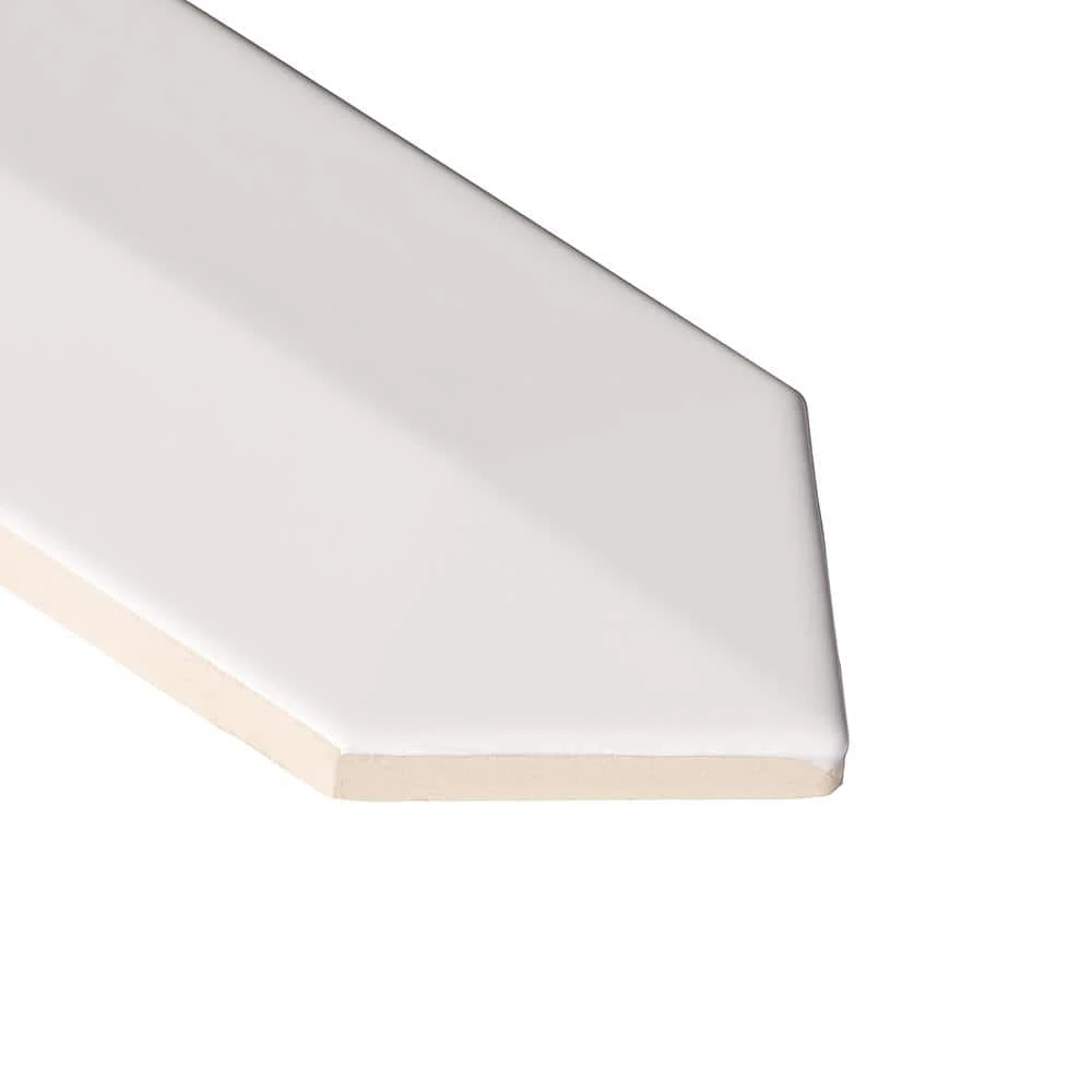 Axis 3D 2.6 in. x 13 in. White Polished Picket Ceramic Wall Tile (9.04 sq. ft. / case) by Ivy Hill Tile 10 Axis 3D 2.6 in. x 13 in. White Polished Picket Ceramic Wall Tile (9.04 sq. ft. / case) by Ivy Hill Tile - Image 8