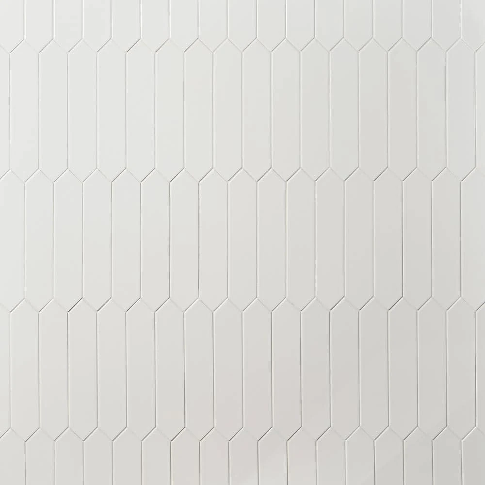 Axis 2.6 in. x 13 in. White Polished Picket Ceramic Wall Tile (12.26 sq. ft. / case) by Ivy Hill Tile 7 Axis 2.6 in. x 13 in. White Polished Picket Ceramic Wall Tile (12.26 sq. ft. / case) by Ivy Hill Tile - Image 5