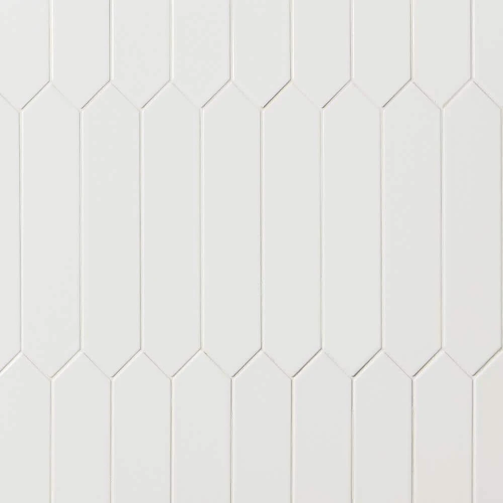 Axis 2.6 in. x 13 in. White Polished Picket Ceramic Wall Tile (12.26 sq. ft. / case) by Ivy Hill Tile 5 Axis 2.6 in. x 13 in. White Polished Picket Ceramic Wall Tile (12.26 sq. ft. / case) by Ivy Hill Tile - Image 3
