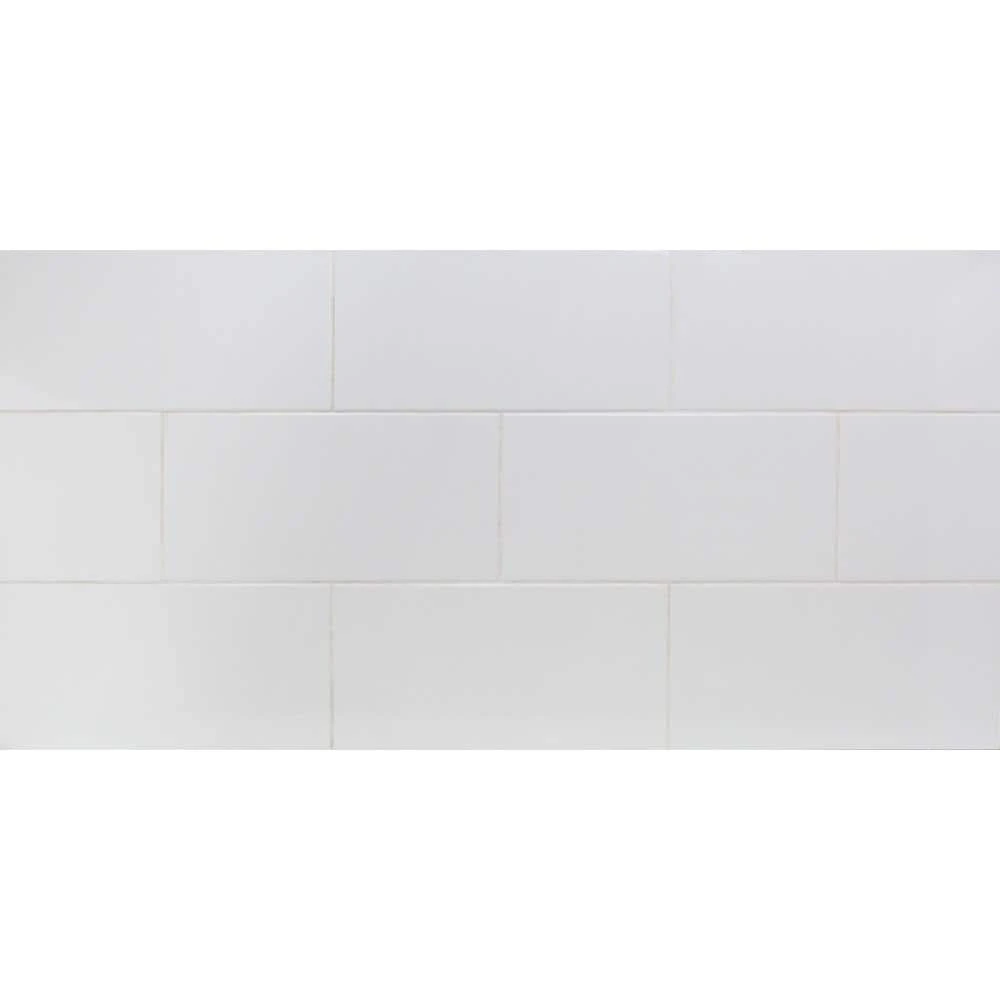 Essential White 8 in. x 16 in. Polished Ceramic Wall Tile (25 pieces / 21.52 sq. ft. / box) by Ivy Hill Tile 7 Essential White 8 in. x 16 in. Polished Ceramic Wall Tile (25 pieces / 21.52 sq. ft. / box) by Ivy Hill Tile - Image 5