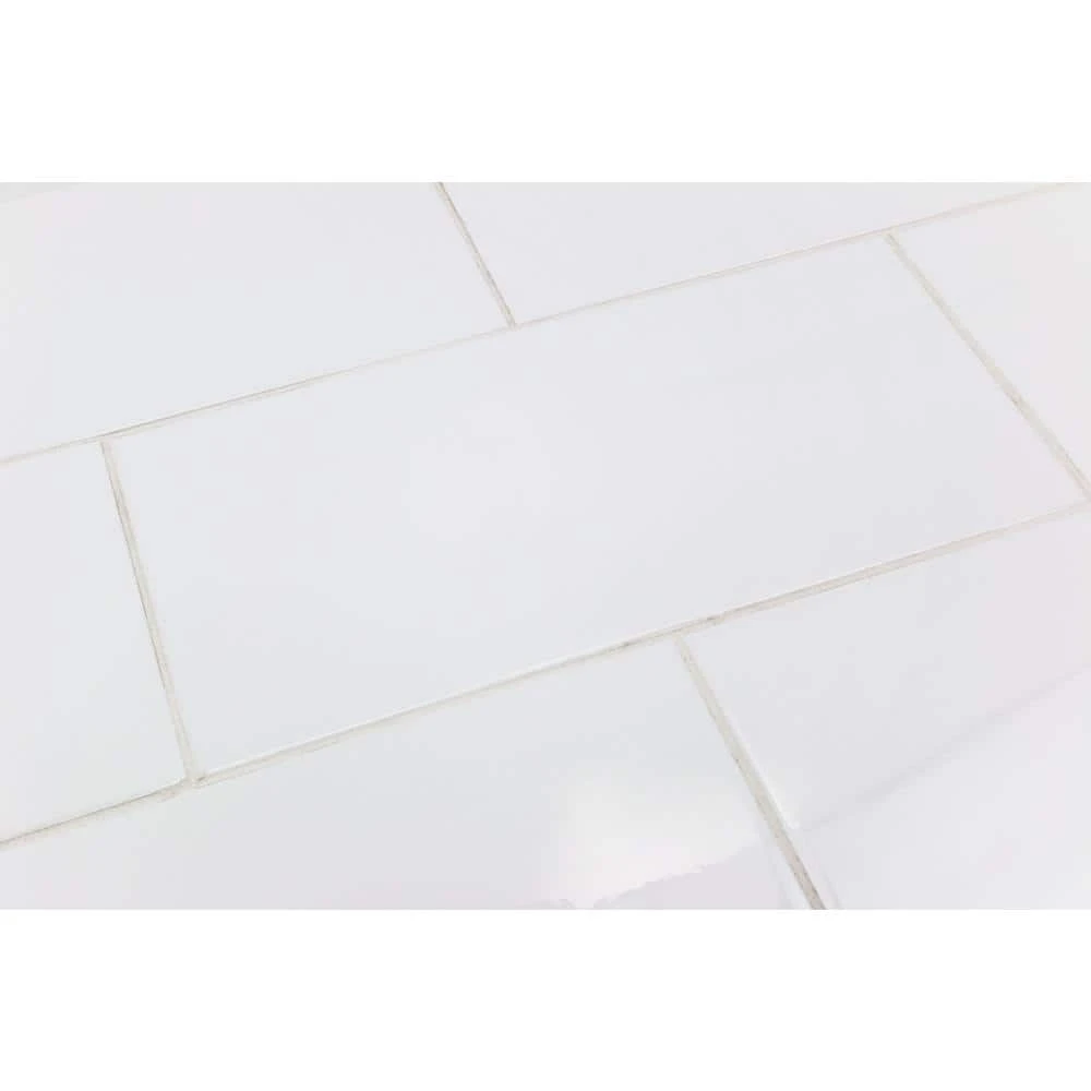 Essential White 8 in. x 16 in. Polished Ceramic Wall Tile (25 pieces / 21.52 sq. ft. / box) by Ivy Hill Tile 6 Essential White 8 in. x 16 in. Polished Ceramic Wall Tile (25 pieces / 21.52 sq. ft. / box) by Ivy Hill Tile - Image 4