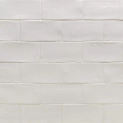 Catalina White 3 in. x 6 in. Polished Ceramic Subway Wall Tile (5.38 sq. ft./case) by Ivy Hill Tile