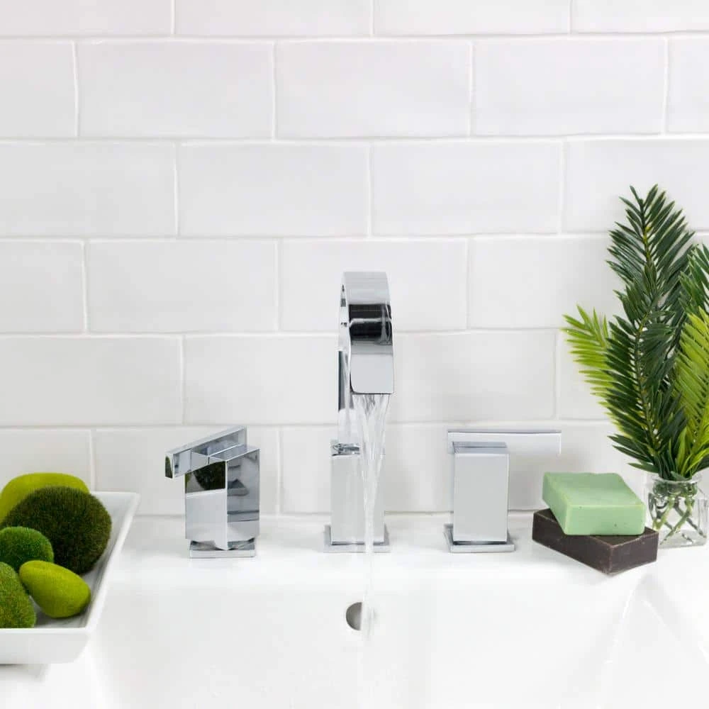 Catalina White 3 in. x 6 in. Polished Ceramic Subway Wall Tile (5.38 sq. ft./case) by Ivy Hill Tile 4 Catalina White 3 in. x 6 in. Polished Ceramic Subway Wall Tile (5.38 sq. ft./case) by Ivy Hill Tile - Image 2