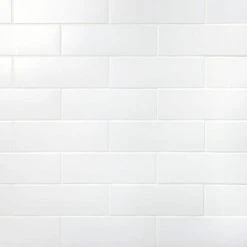 Barnet White 3 in. x 9 in. x 10mm Matte Ceramic Subway Wall Tile (30 pieces / 5.16 sq. ft. / box) by Ivy Hill Tile