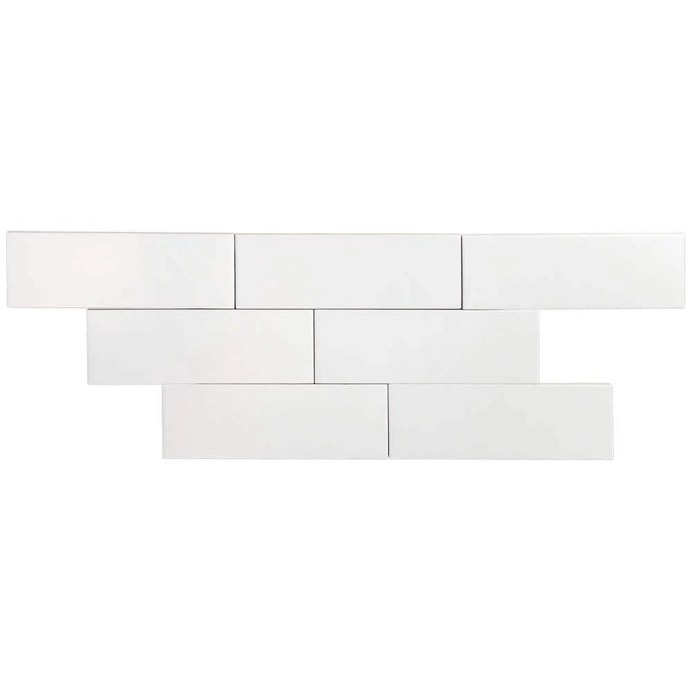 Barnet White 3 in. x 9 in. x 10mm Matte Ceramic Subway Wall Tile (30 pieces / 5.16 sq. ft. / box) by Ivy Hill Tile 7 Barnet White 3 in. x 9 in. x 10mm Matte Ceramic Subway Wall Tile (30 pieces / 5.16 sq. ft. / box) by Ivy Hill Tile - Image 5