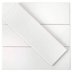Barnet White 3 in. x 9 in. x 10mm Matte Ceramic Subway Wall Tile (30 pieces / 5.16 sq. ft. / box) by Ivy Hill Tile 10 Barnet White 3 in. x 9 in. x 10mm Matte Ceramic Subway Wall Tile (30 pieces / 5.16 sq. ft. / box) by Ivy Hill Tile -Tile Elegant Shop white ivy hill tile ceramic tile ext3rd104470 a0 1000