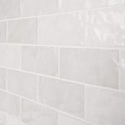 Kingston White 3 in. x 8 in. Polished Ceramic Wall Tile (5.38 sq. ft./case) by Ivy Hill Tile -Tile Elegant Shop white ivy hill tile ceramic tile ext3rd105189 76 1000