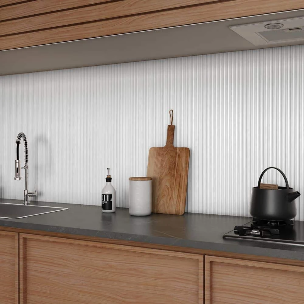 Linear White 11.41 in. x 35.37 in. Matte Ceramic Wall Tile (11.51 sq. ft./Case) by Ivy Hill Tile 11 Linear White 11.41 in. x 35.37 in. Matte Ceramic Wall Tile (11.51 sq. ft./Case) by Ivy Hill Tile - Image 9