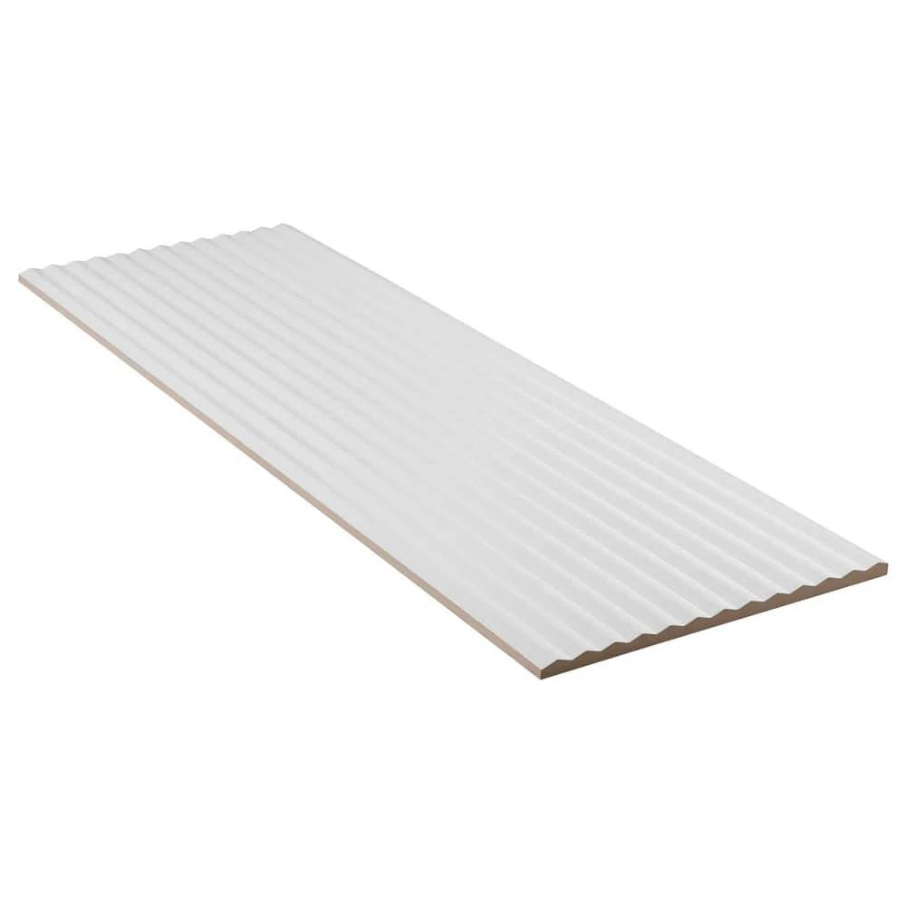 Linear White 11.41 in. x 35.37 in. Matte Ceramic Wall Tile (11.51 sq. ft./Case) by Ivy Hill Tile 10 Linear White 11.41 in. x 35.37 in. Matte Ceramic Wall Tile (11.51 sq. ft./Case) by Ivy Hill Tile - Image 8