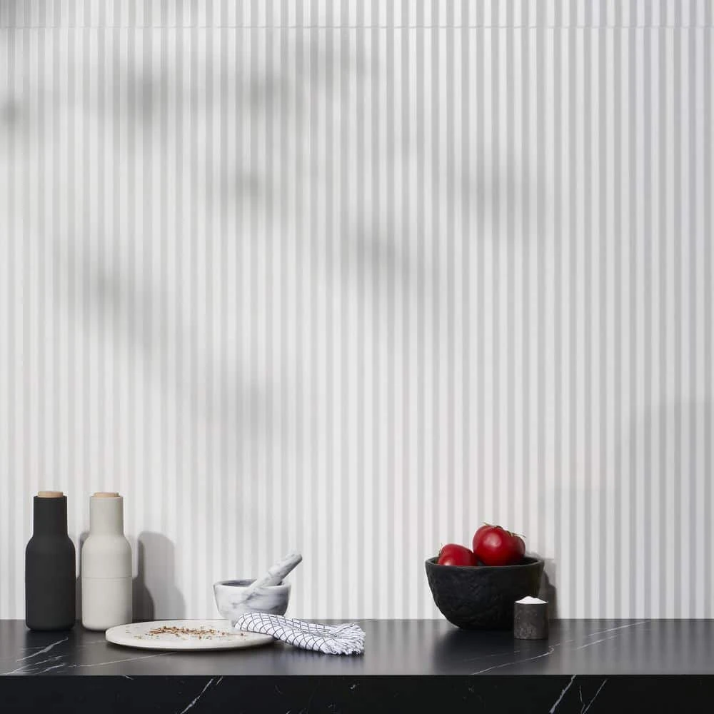 Linear White 11.41 in. x 35.37 in. Matte Ceramic Wall Tile (11.51 sq. ft./Case) by Ivy Hill Tile 4 Linear White 11.41 in. x 35.37 in. Matte Ceramic Wall Tile (11.51 sq. ft./Case) by Ivy Hill Tile - Image 2